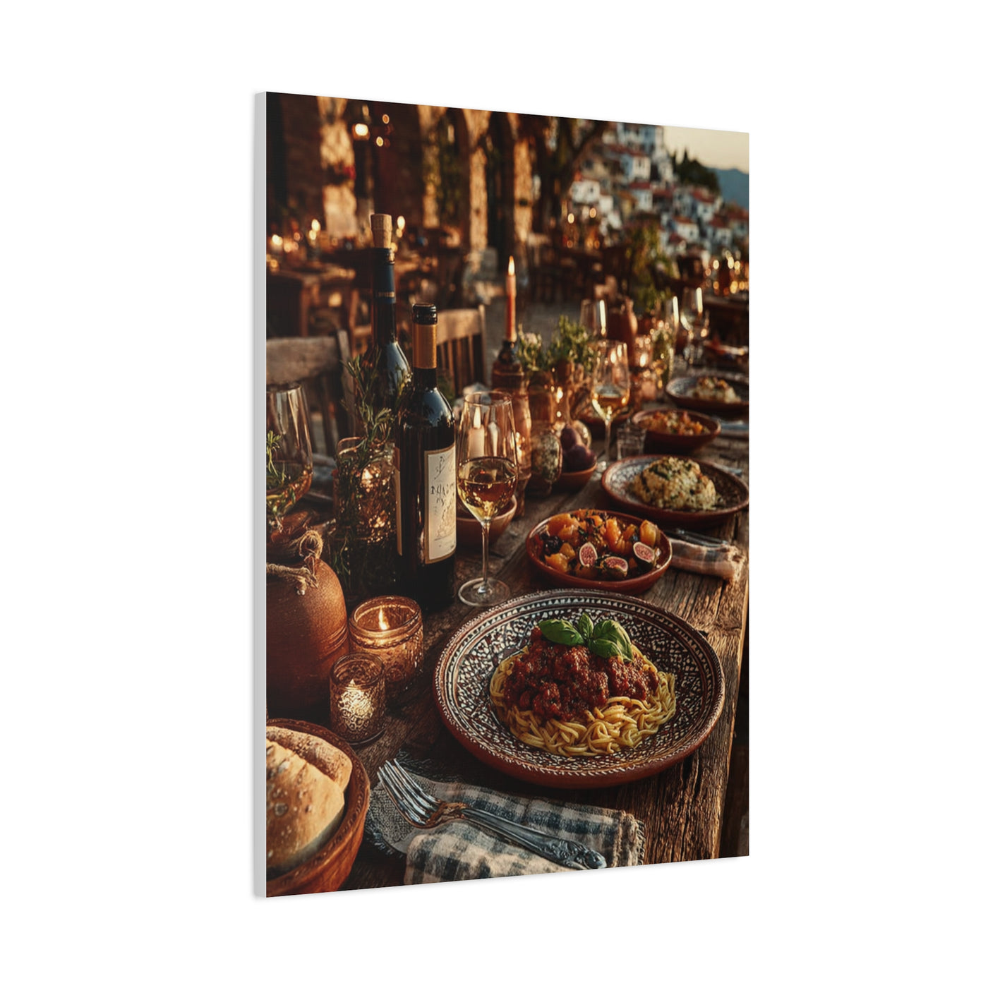 Italian Al Fresco Dinner Table Wall Art & Canvas Print
