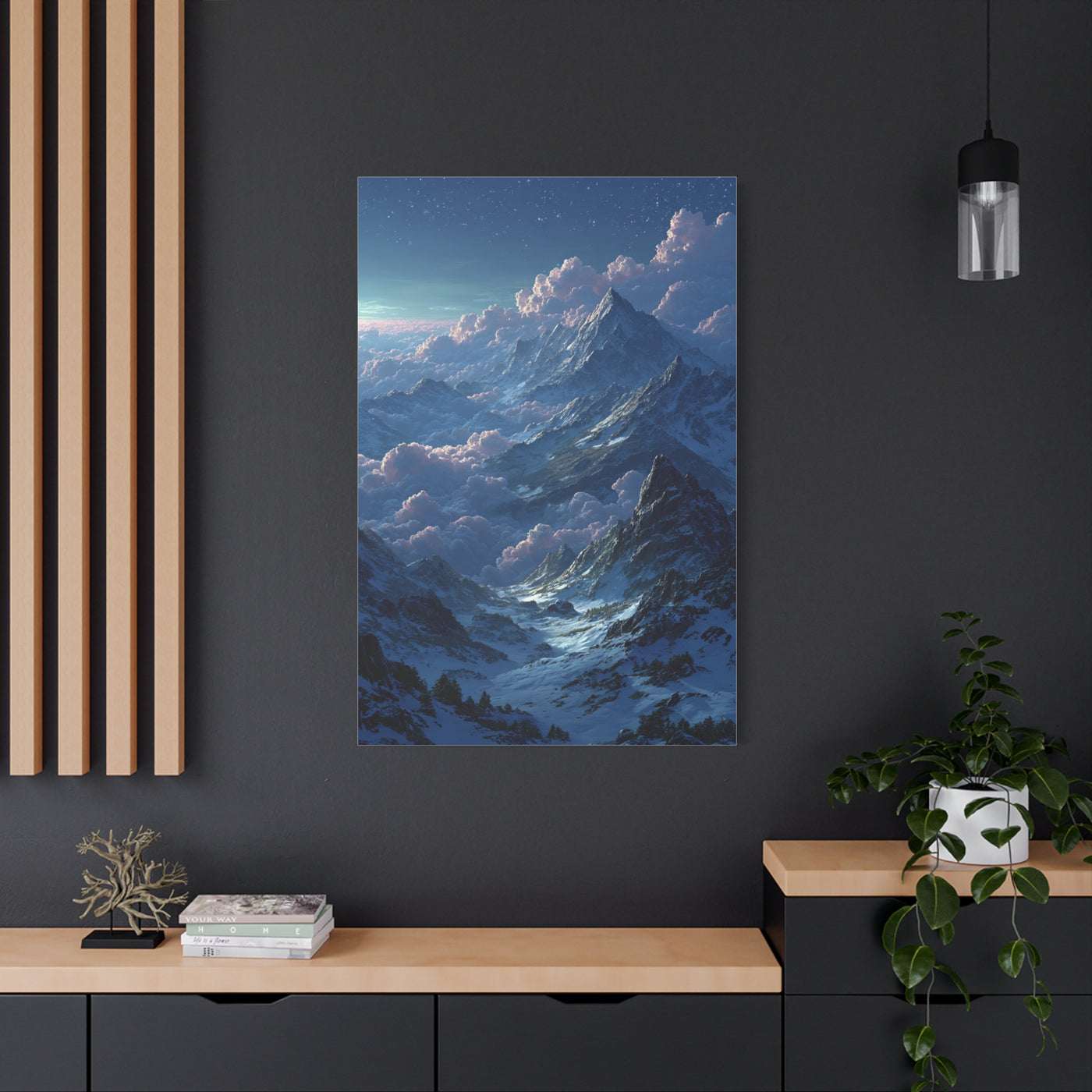 Himalayan Peaks & Cloud Sea Nocturne Wall Art & Canvas Print