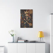 Crowned Skull Rebellion Street Wall Art & Canvas Print