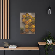 Honeycomb Preserved Moss Biophilic Installation Wall Art & Canvas Print