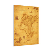 Sepia Explorer’s World Map Poster Wall Art & Canvas Prints