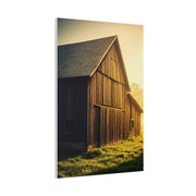 Sunlit Barn with Side Light Glow Wall Art & Canvas Prints