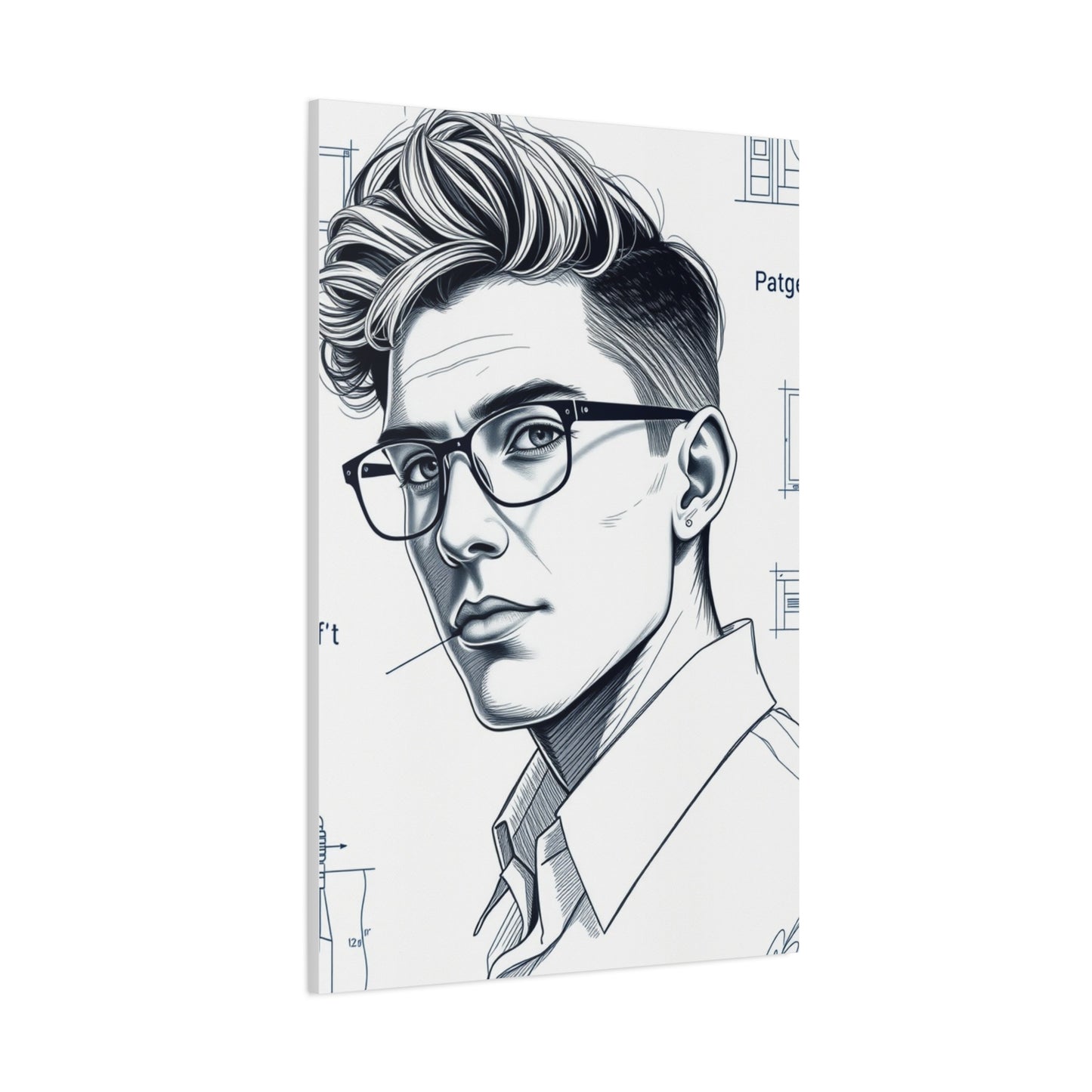Supreme Art Collection Blueprint & Patent Sketches  Wall Art & Canvas Print