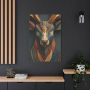Geometric Mosaic Stag Wall Art & Canvas Print