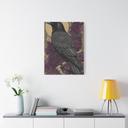 Dark Raven Moon Folk Wall Art & Canvas Print