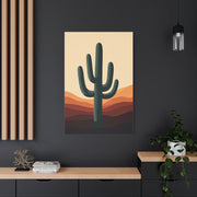 Layered Desert Landscape Saguaro Illustration Wall Art & Canvas Prints