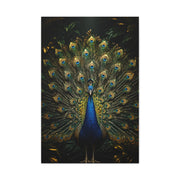 Opulent Jungle Peacock Display Wall Art & Canvas Print