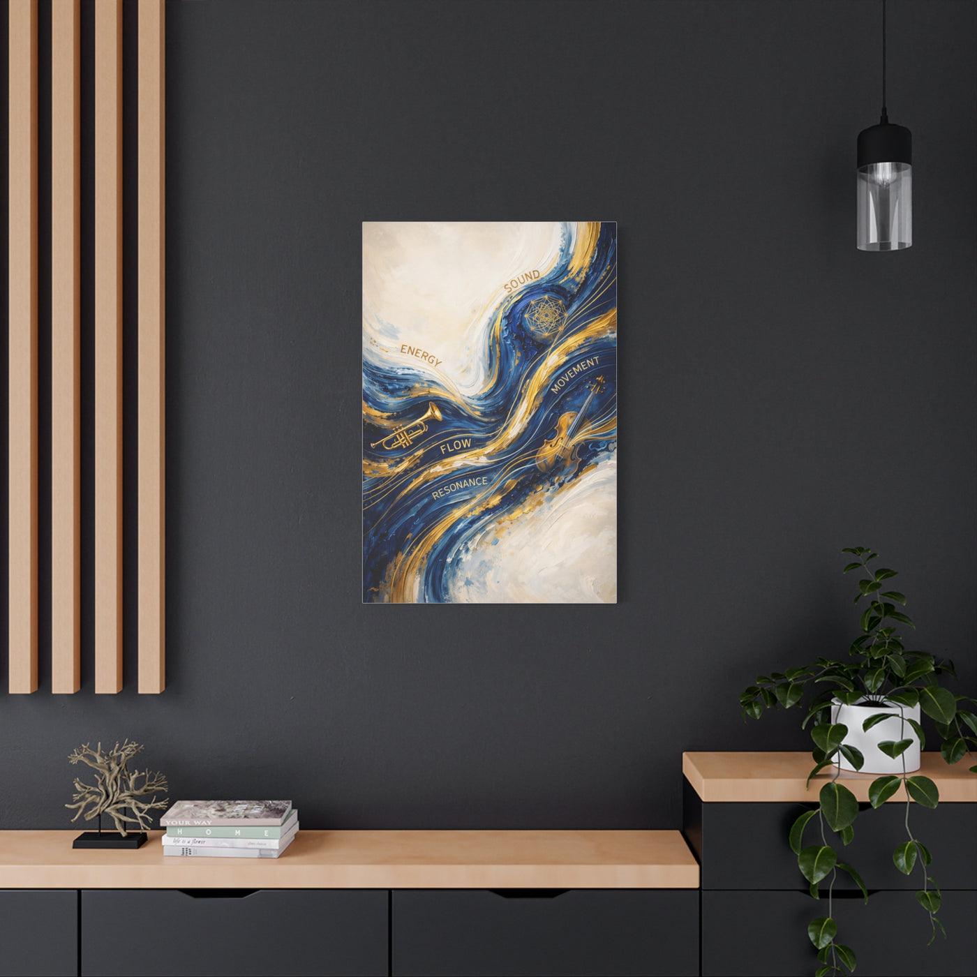 Energy Flow Resonance Abstract Wall Art & Canvas Print