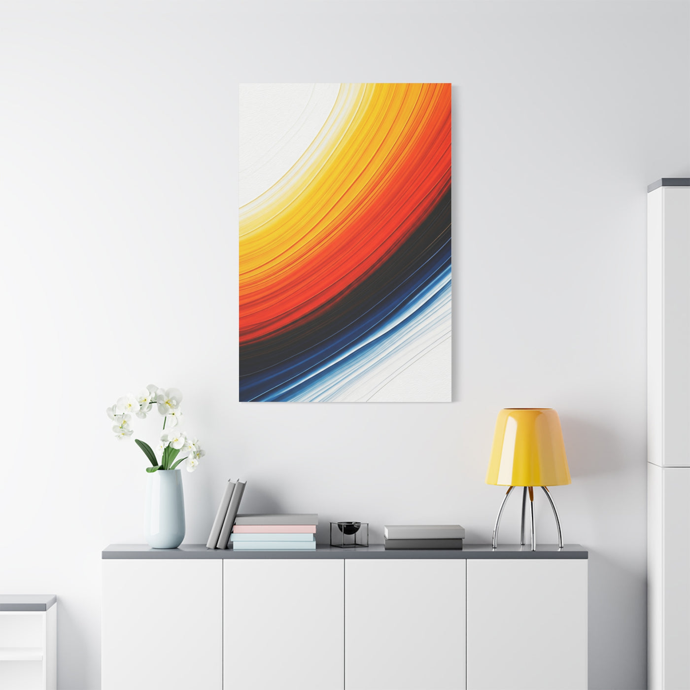 Warm Arc Gradient Abstract Wall Art & Canvas Prints