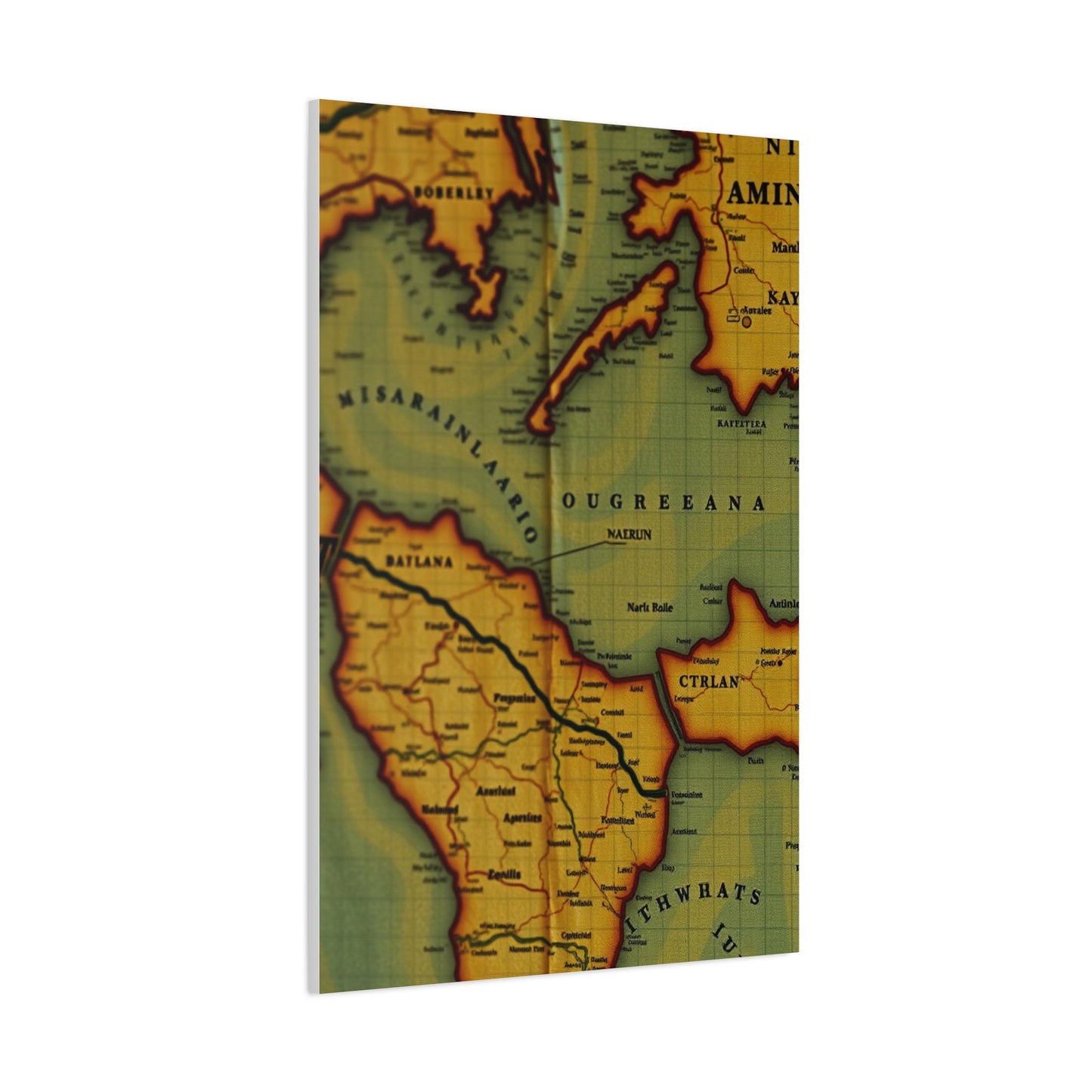 Antique Maps Art Premium Gallery Wall Art & Canvas Print