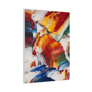 Bold Multicolor Abstract Brushstroke Wall Art & Canvas Print