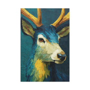 Modern Expressionist Deer Portrait Wall Art & Canvas Print