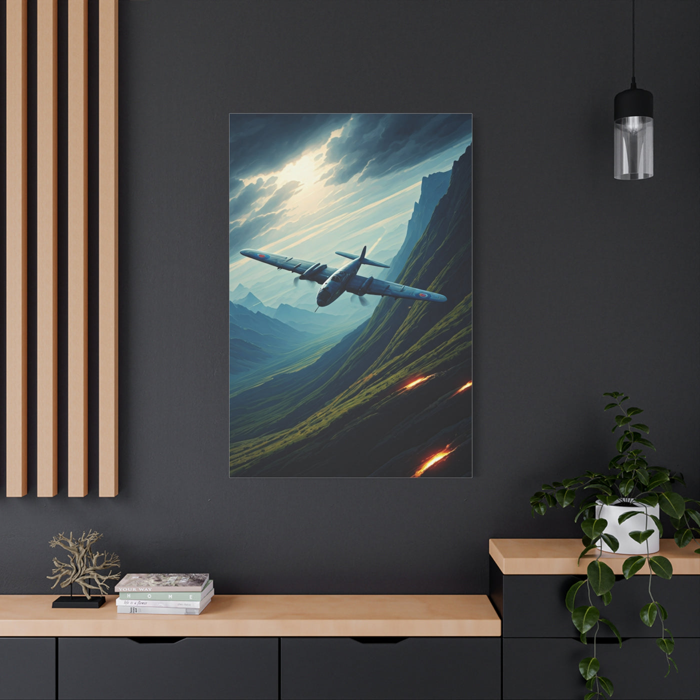 Canyon Strike Fighter Mission Wall Art & Canvas Prints