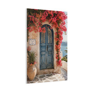 Bougainvillea Arch Mediterranean Door Tropical Wall Art & Canvas Print