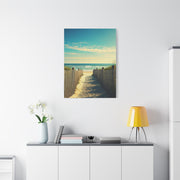 Sandy Fence Pathway to the Shore Wall Art & Canvas Prints