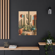 Desert Modern Cactus Garden Southwest Wall Art & Canvas Print