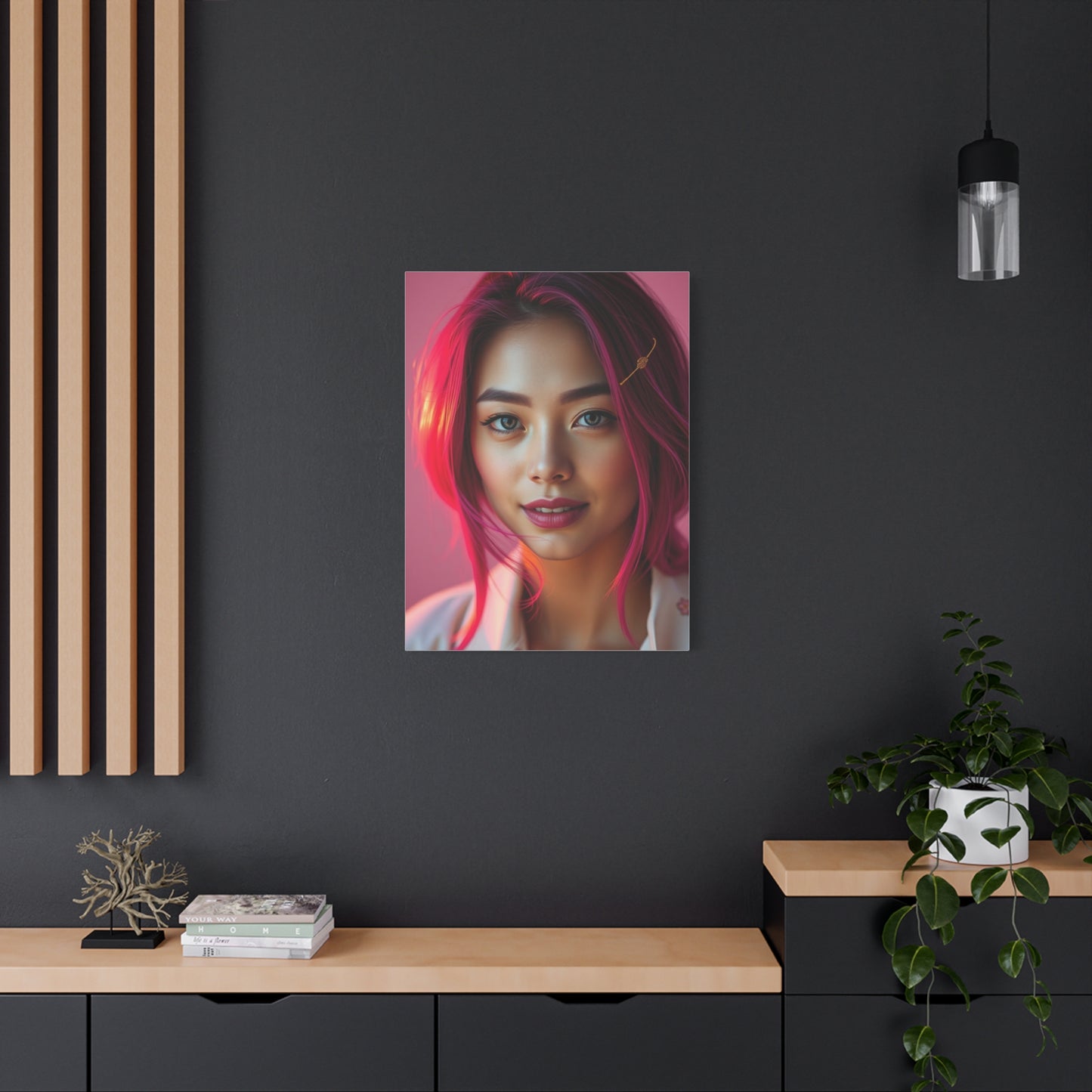 Vision Magenta Art Art Wall Art & Canvas Print