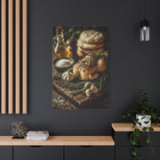 Herb Roasted Chicken Rustic Kitchen Wall Art & Canvas Print
