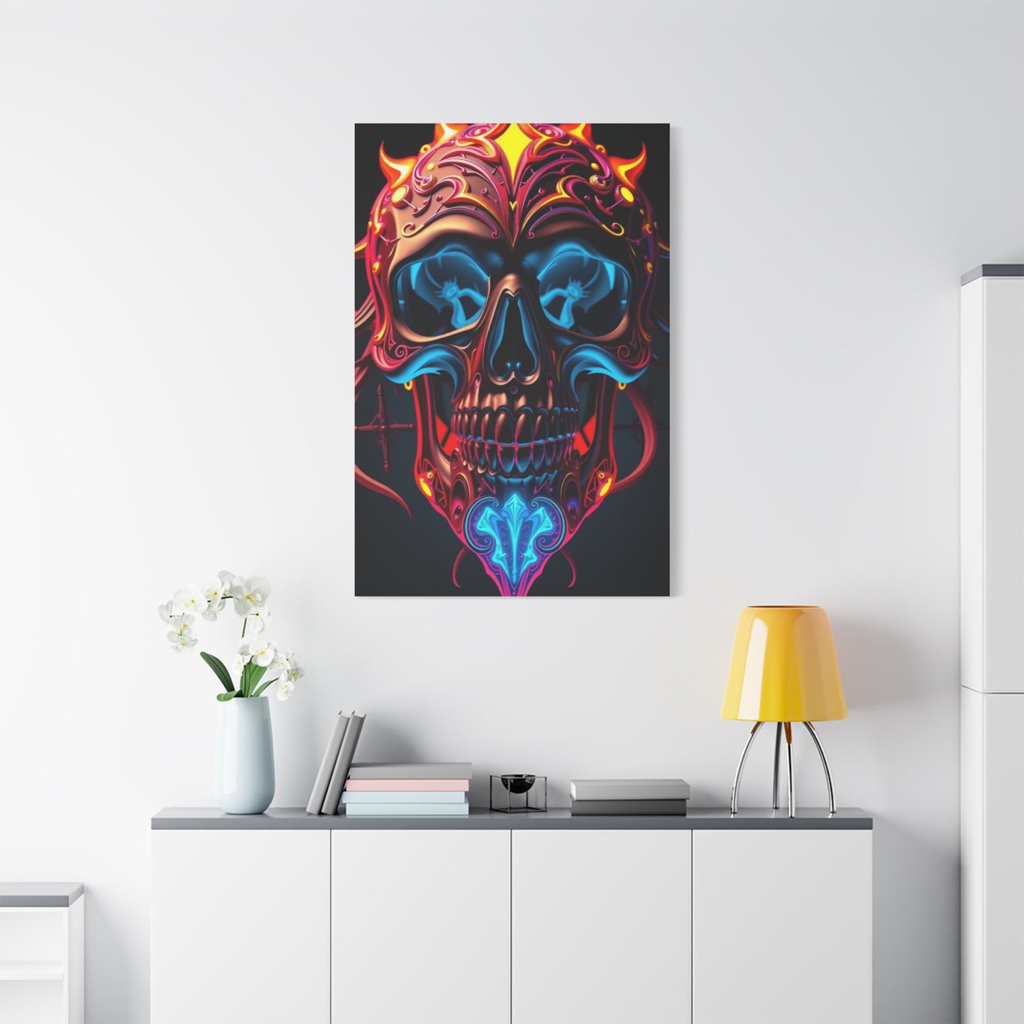 Supreme 3D Trippy Skull Art By Ali Gulec Art Wall Art & Canvas Print