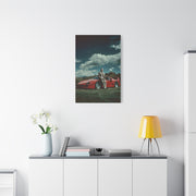 Enzo Ferrari Standing Beside the Ferrari F40 (1987) Wall Art & Canvas Print