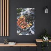 Mediterranean Seafood Kitchen Still Life Wall Art & Canvas Print