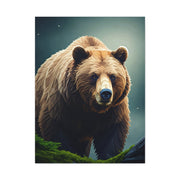 Golden-Toned Bear Portrait Wall Art & Canvas Prints
