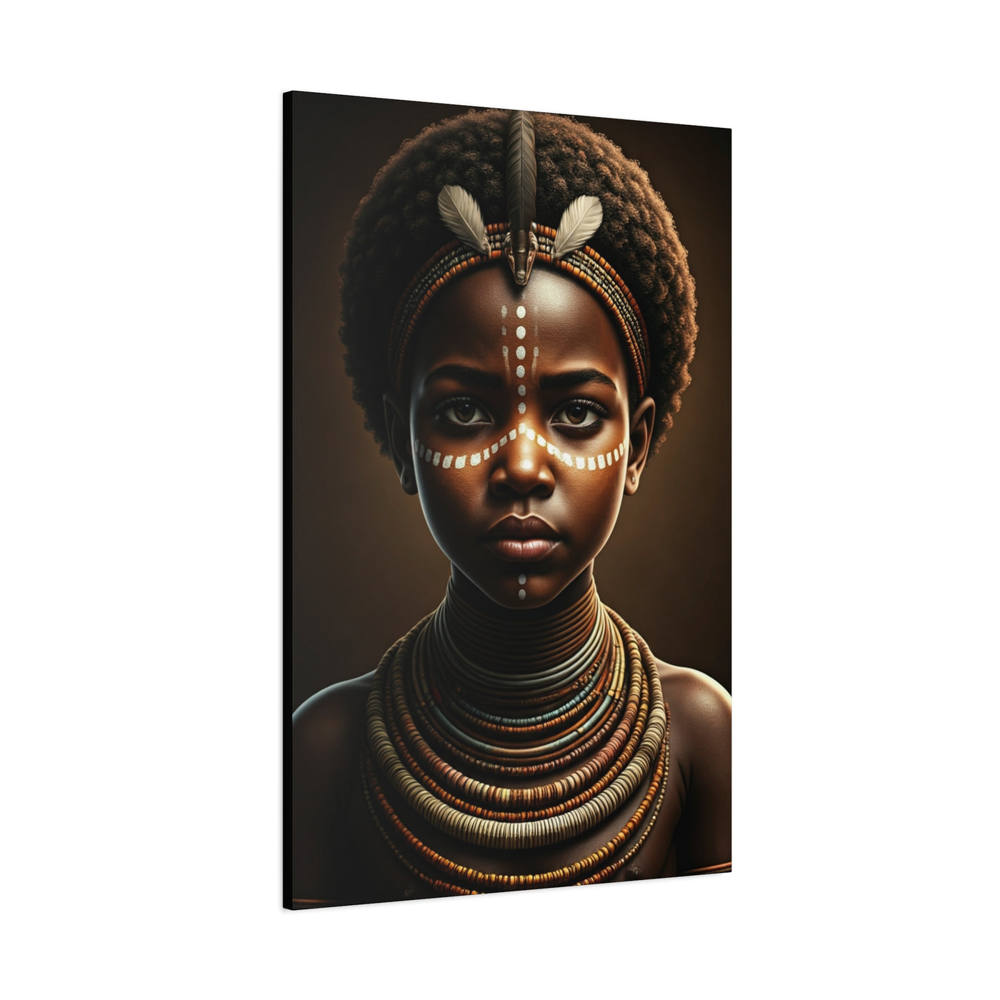 Golden Spirit Child Portrait Wall Art & Canvas Prints
