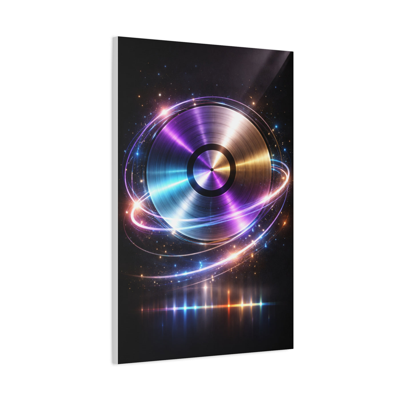 Cosmic Vinyl Orbit Wall Art & Canvas Print