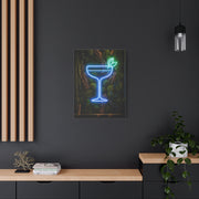 Moss Neon Cocktail Sculpture Wall Art & Canvas Print