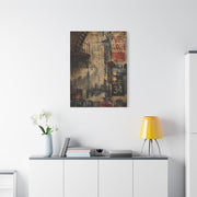 Urban Vintage Collage Skyline Wall Art & Canvas Print