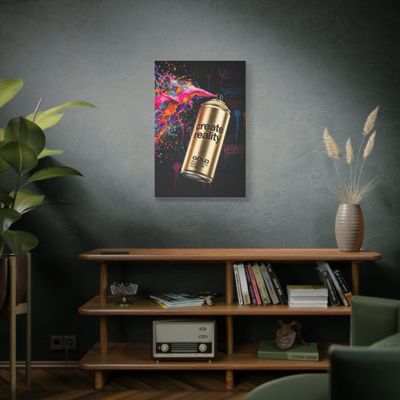 Create Reality Spray Explosion Street Wall Art & Canvas Print