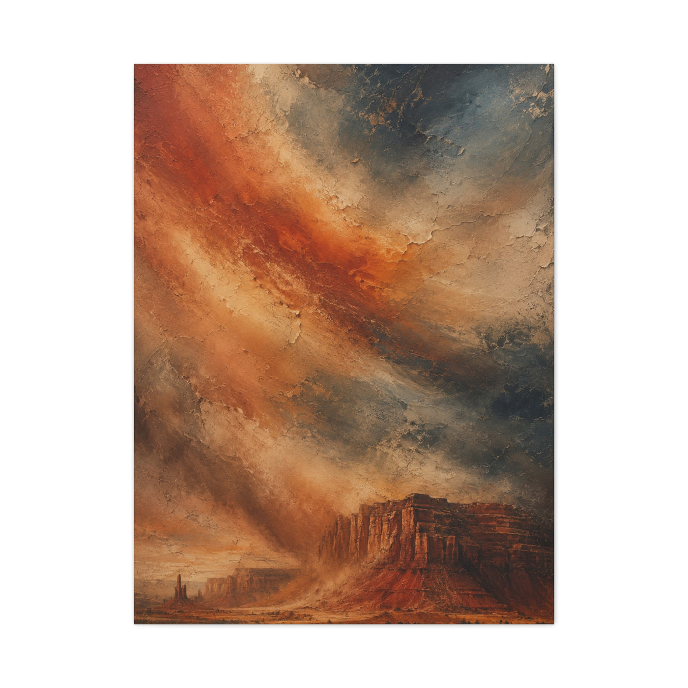 Dust Storm Mesa Abstract Wall Art & Canvas Print