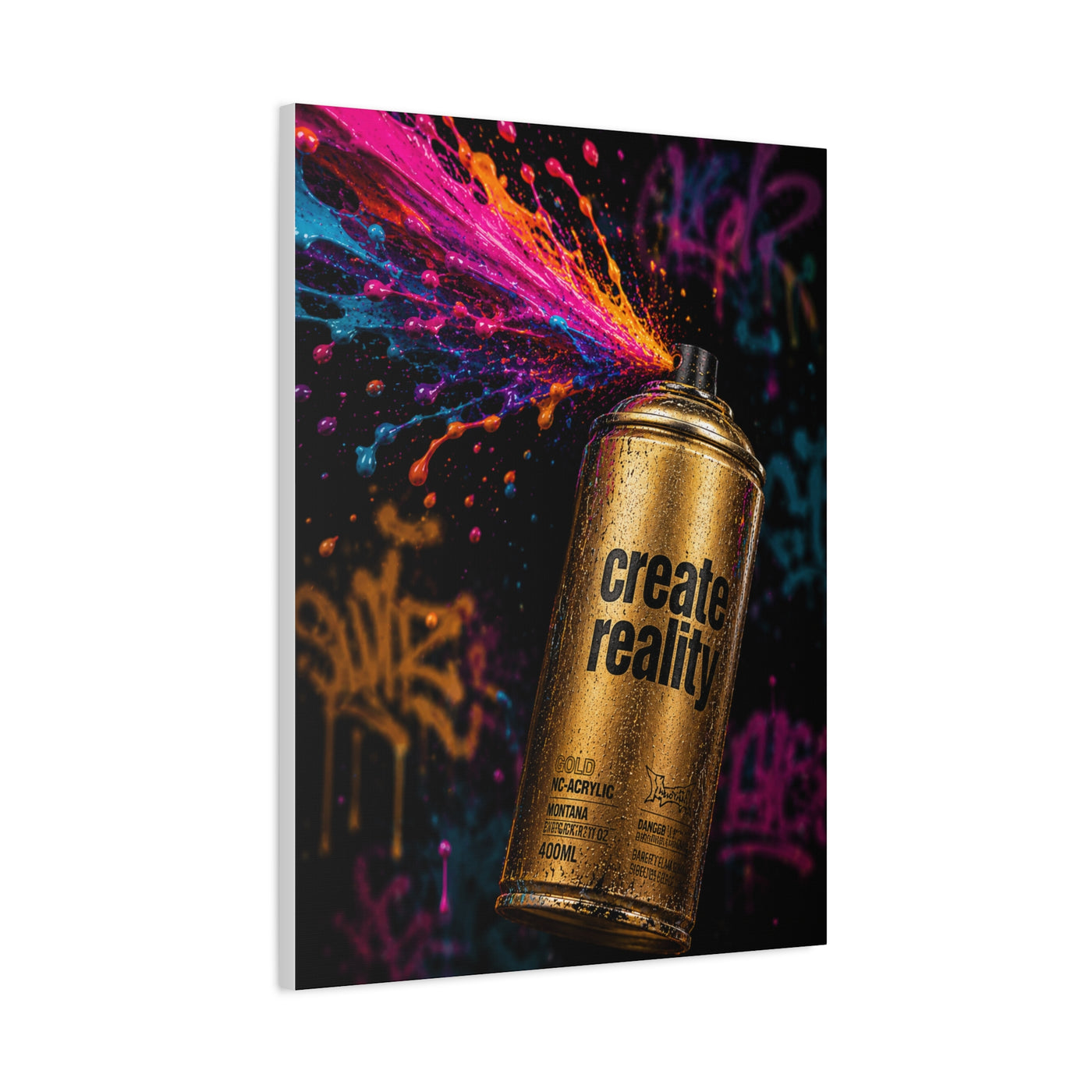 Urban Spray Burst Graffiti Street Wall Art & Canvas Print