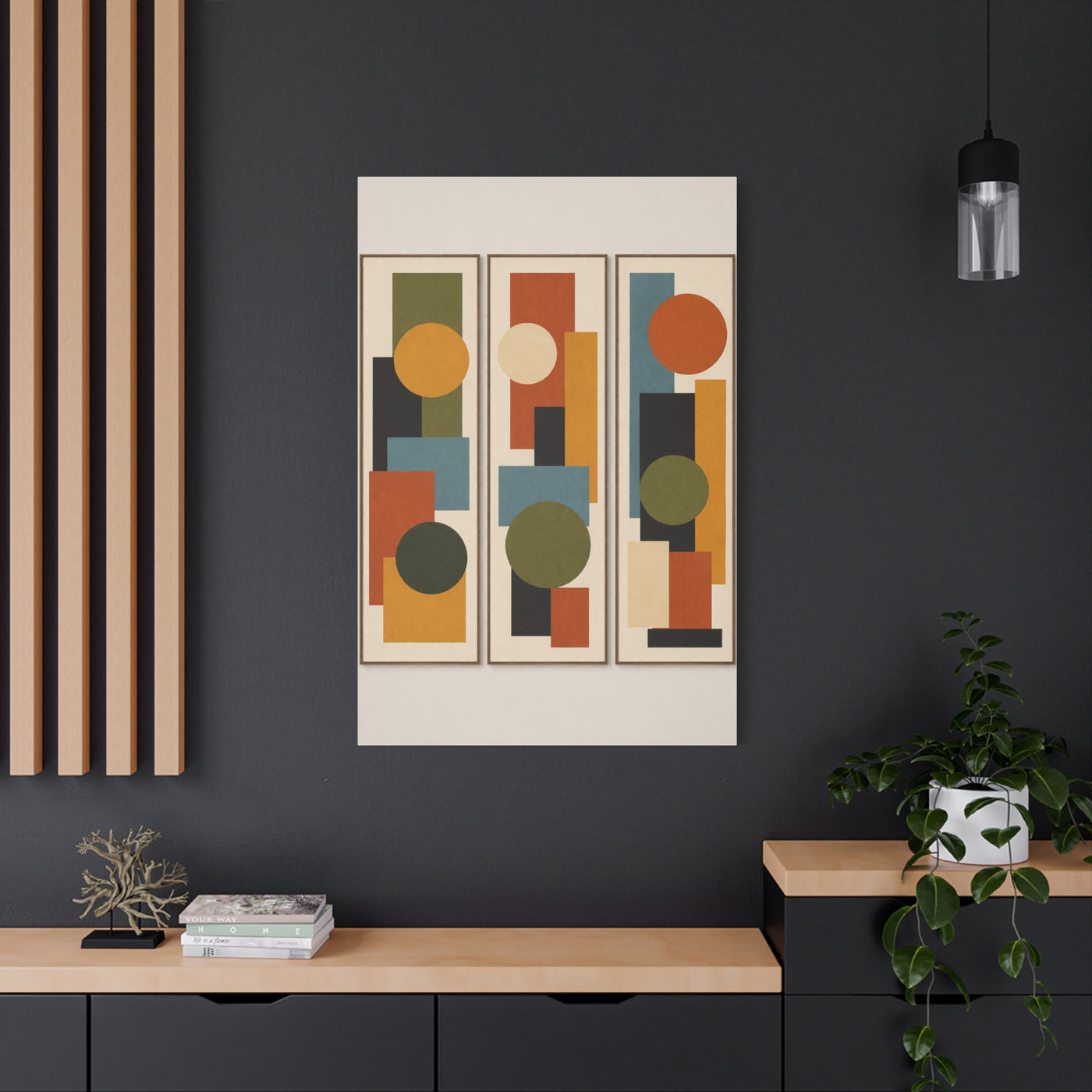 Fiery Burst Abstract Expressionist Wall Art & Canvas Print