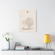 Minimal Marathon Runner Sports Wall Art & Canvas Print