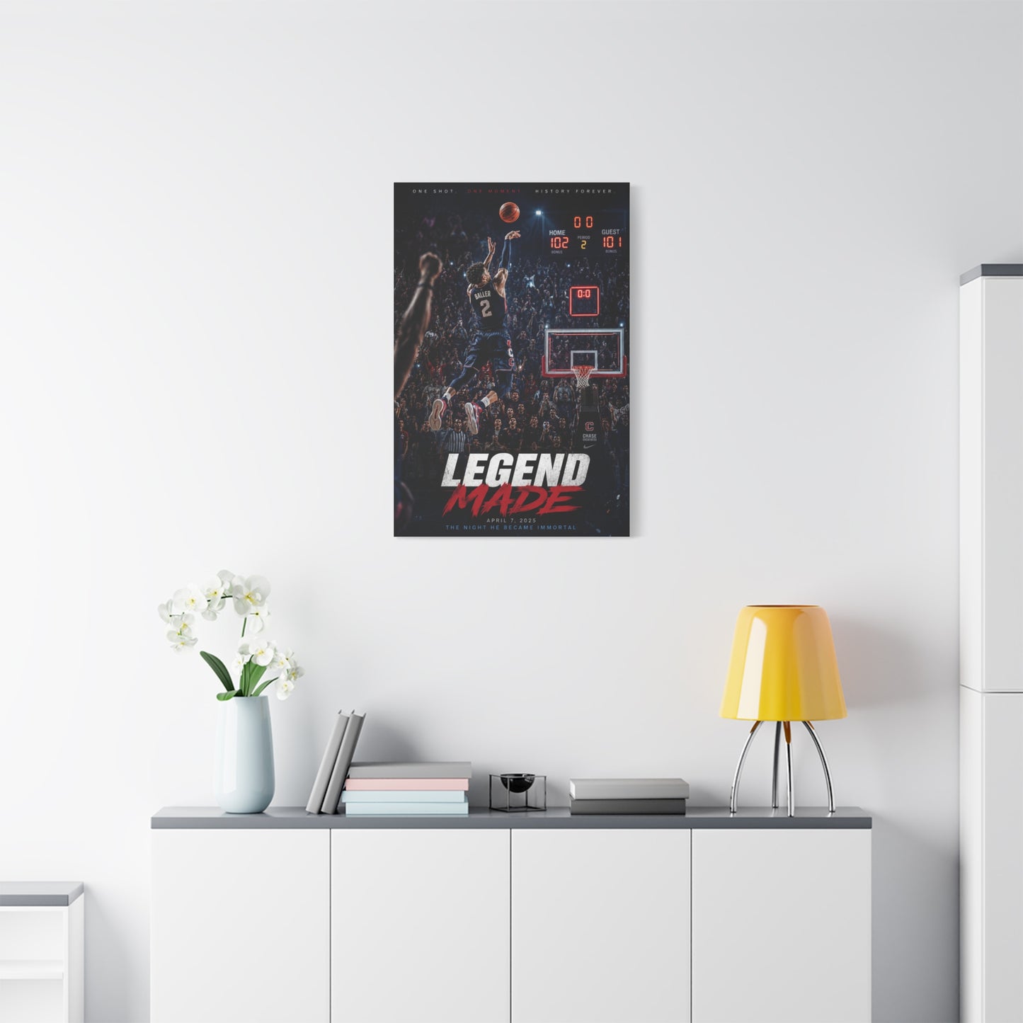 Legend Made Championship Basketball Sports Wall Art & Canvas Print