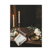 Faith & Union Candlelit Still Life Wall Art & Canvas Print