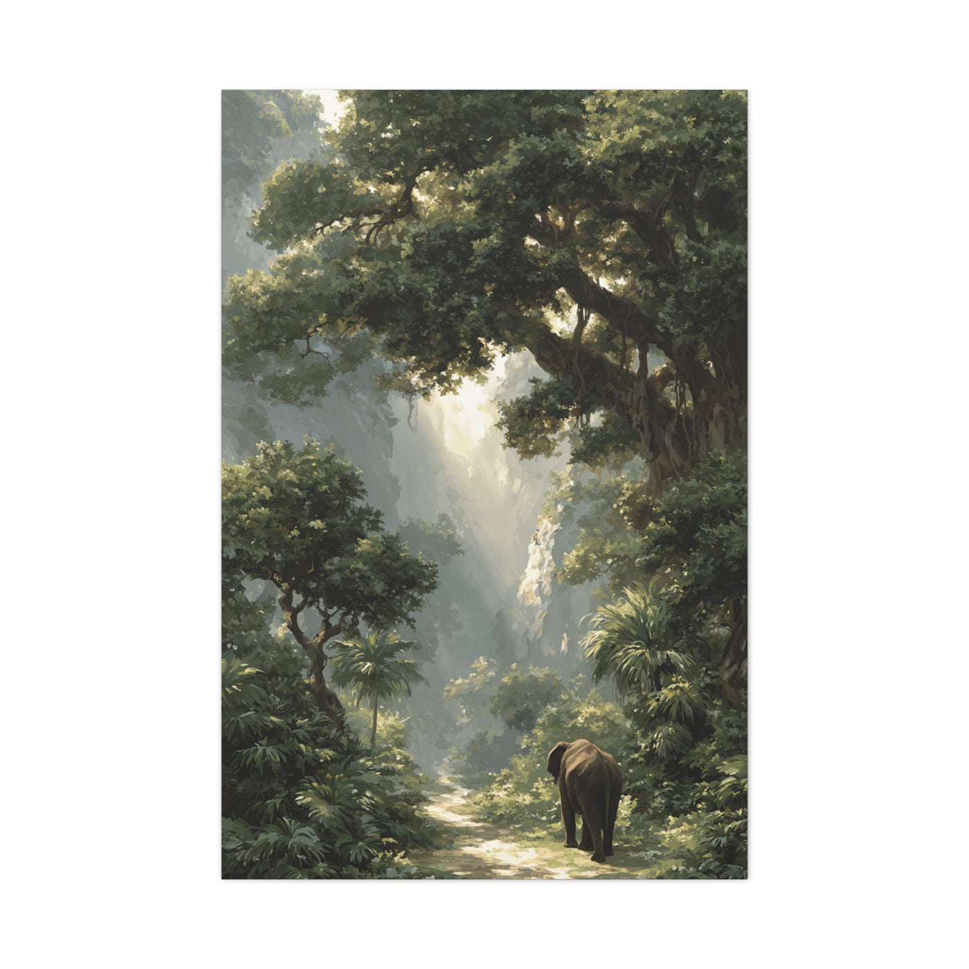 Ornate Royal Indian Elephant Wall Art & Canvas Print