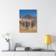 Frontier Gunslingers Western Street Standoff Wall Art & Canvas Print