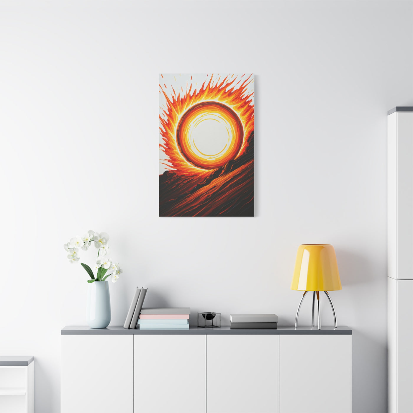 Solar Inferno Abstract Wall Art & Canvas Prints