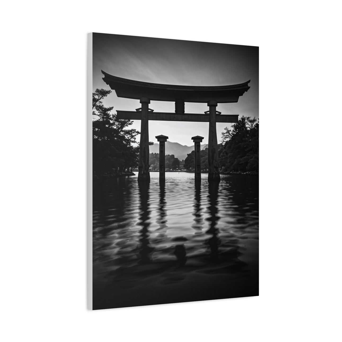 Torii Gate Reflection Serenity Wall Art & Canvas Prints