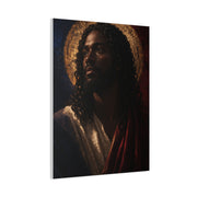 Christ with Golden Halo Contemporary Portrait Wall Art & Canvas Print