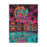 Retro Desert Flower Motel Pop-Art Wall Art & Canvas Print