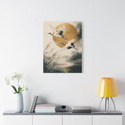 Golden Crane Serenity Wall Art & Canvas Print