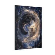 Celestial Wolf Pair Energy Vortex Wall Art & Canvas Print