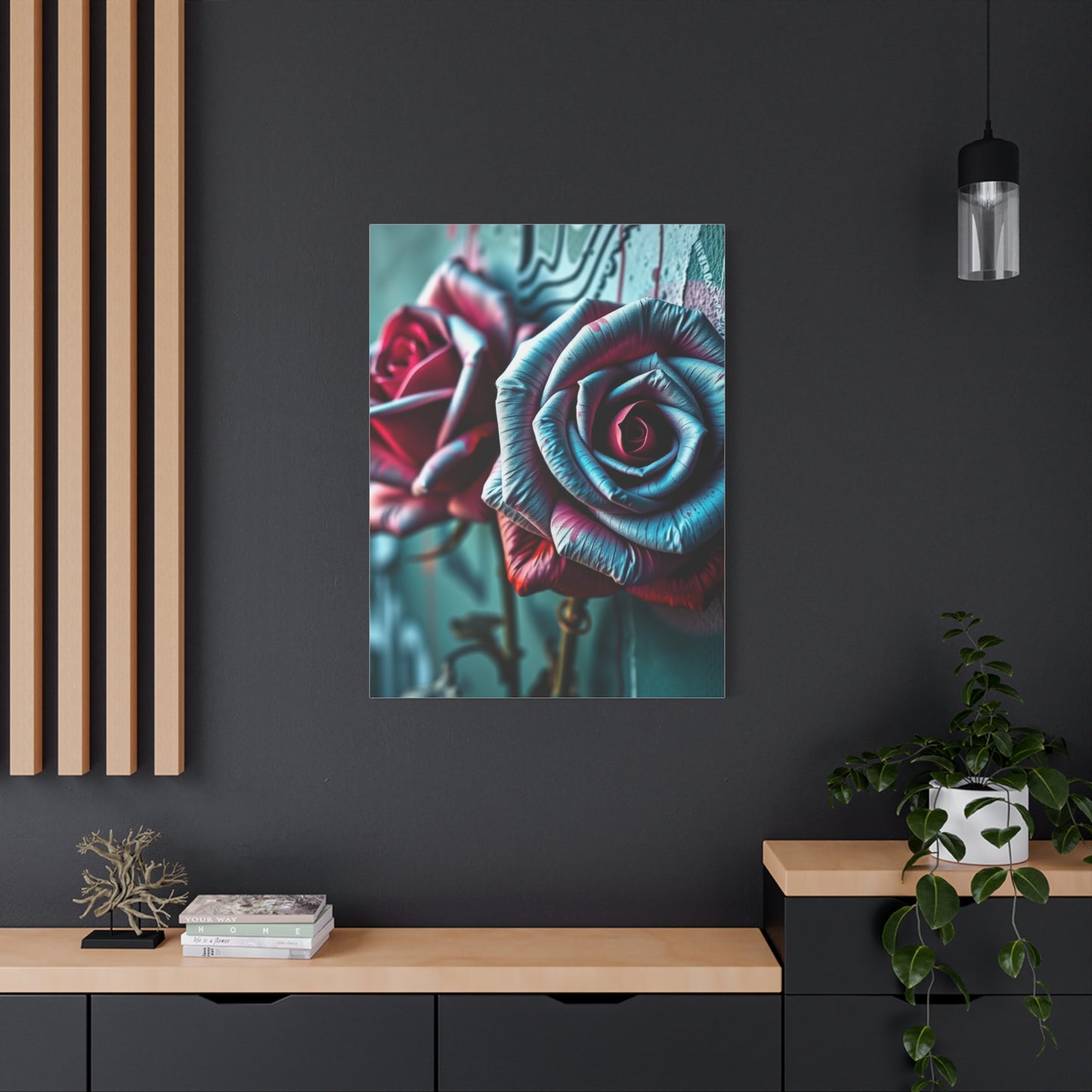 Gilded Bloom Street Art Wall Art & Canvas Print