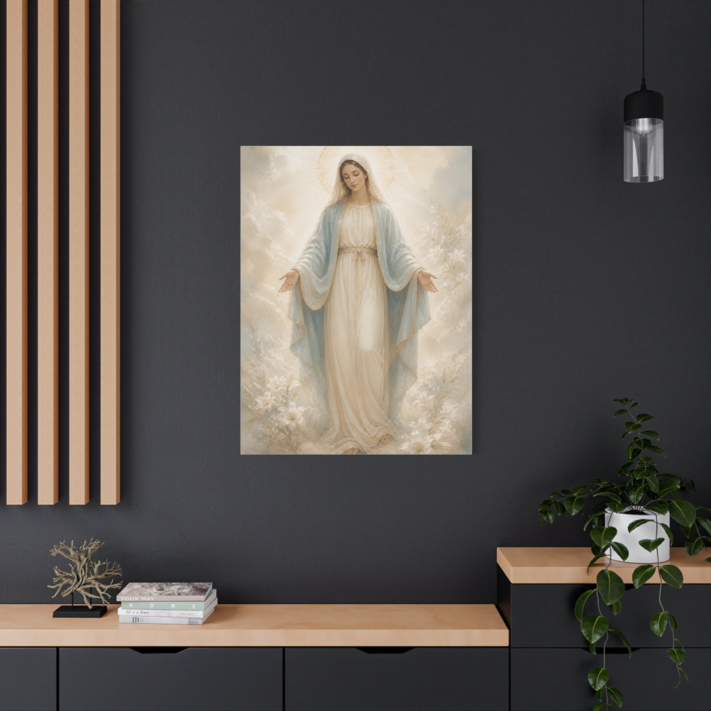 Our Lady of Grace Soft Luminous Portrait Wall Art & Canvas Print