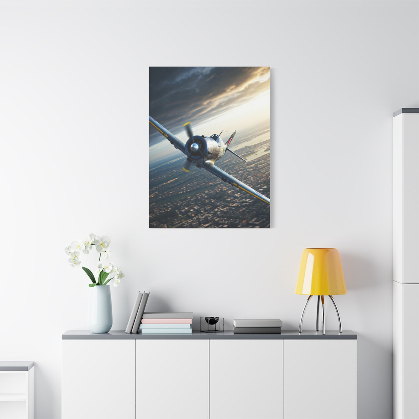 Cockpit Horizon Combat Flight Wall Art & Canvas