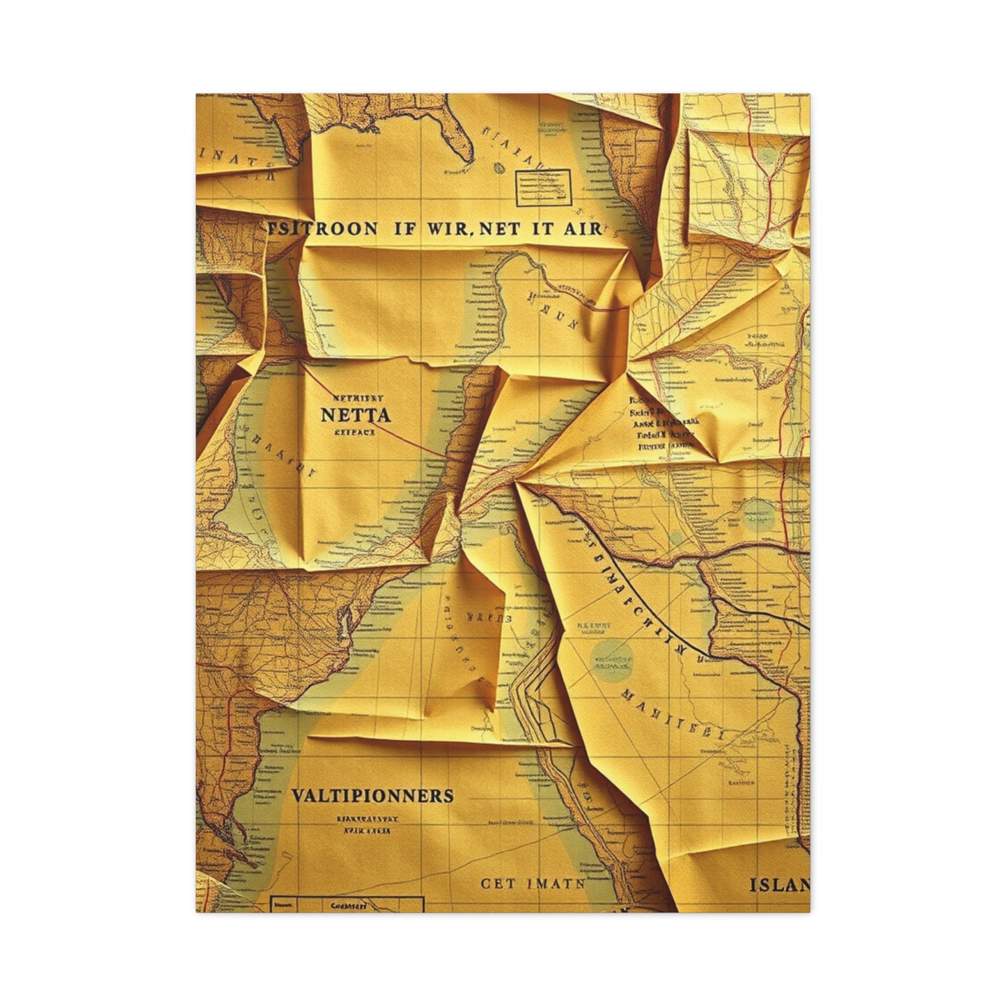 Collection Antique Maps Art Art Wall Art & Canvas Print