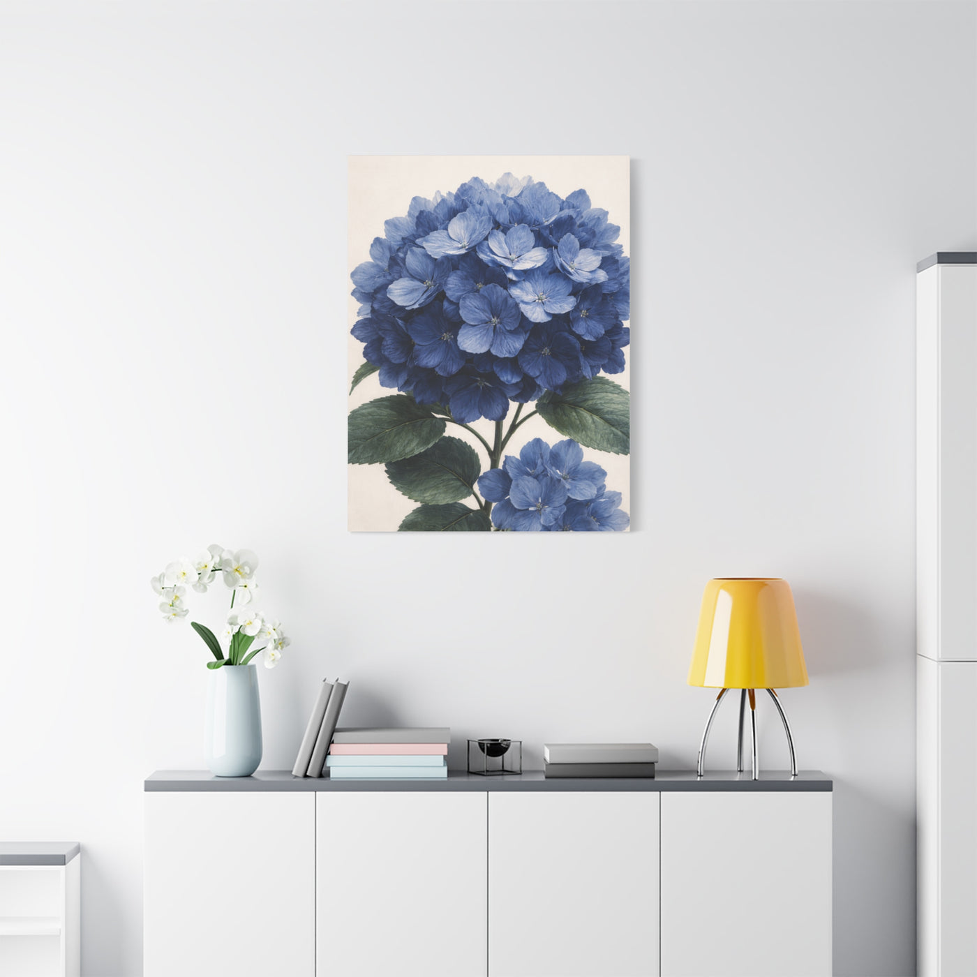 Indigo Hydrangea Bloom Wall Art & Canvas Print